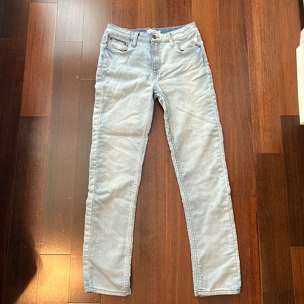 True Craft Juniors Size 16 Slim Cut White Washed Jeans